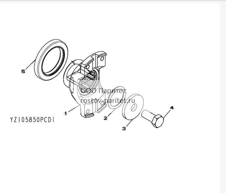 ВИЛКА YZ105741, ВЫХОД 6C 